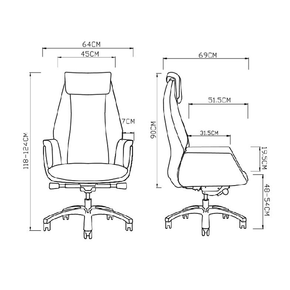 Офис кресло RFG EOOS черен